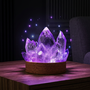 Amethyst Crystal Light