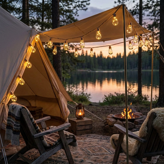 Solar Firefly Bulb String Lights