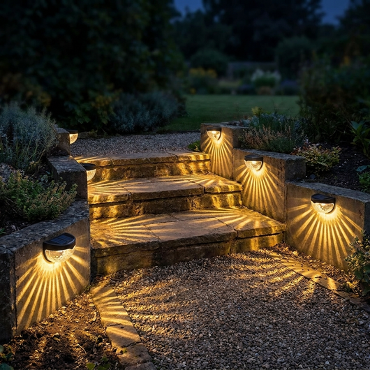 Solar Sunburst Wall Lights