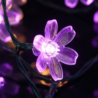 Solar Cherry Blossom String Lights