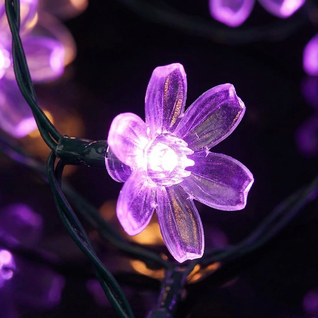 Solar Cherry Blossom String Lights
